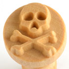 MKM Skull & Crossbones 2.5cm wood stamp